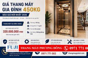 Giá thang máy gia đình 450kg