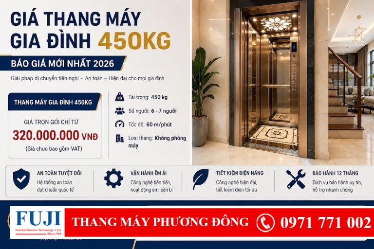 Giá thang máy gia đình 450kg