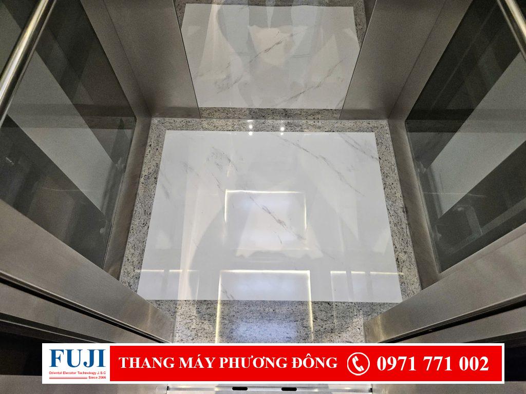 thang máy gia đình kính