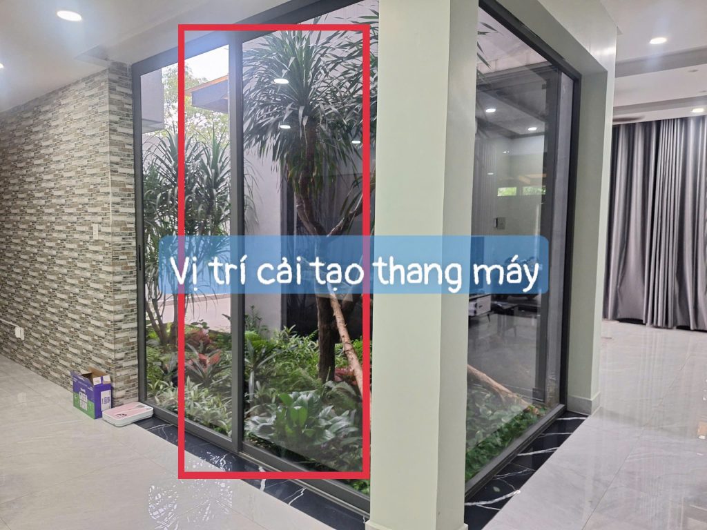 thang máy cho nhà cải tạo